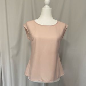 Ann Taylor Pink Peplum Blouse